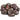 obsidian snefnug brun lommesten