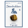 Tigerøje lommesten til stjernetegnet Stenbukken

