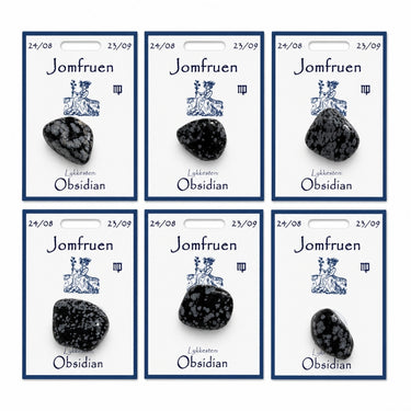 Obsidian lommesten til stjernetegnet Jomfruen
