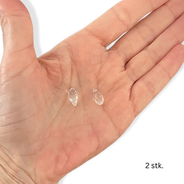 Krystal dråber, 2 stk. Klar