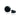 Guru perle / 10 mm 3 huls perle, Sort onyx