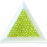 facetterede peridotperler grønne