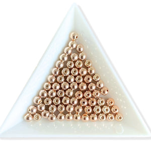 15 stk. 4 mm LYS Rosaguldfarvet Hæmatit perler