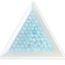 facetterede aquamarinperler lyseblå