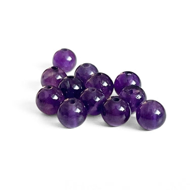 4 mm lilla ædelstensperler