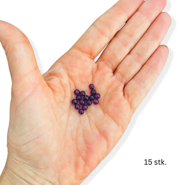 runde ametyst stenperler