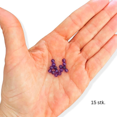 lilla ametyst stenperler 4 mm