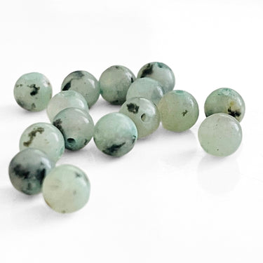 15 stk. 4 mm Kiwi agat perler