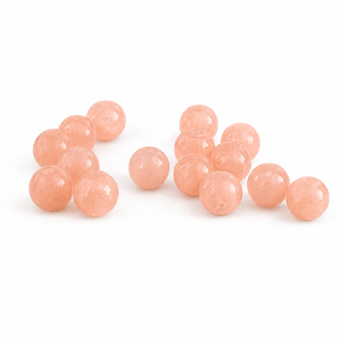 15 stk. 4 mm peach moonstone perler