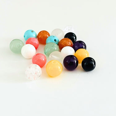 perlemix 6 mm runde perler i 10 farver