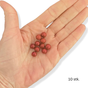 10 stk. 8 mm Skumkoral perler