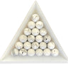 howlite perler hvide med grå årer