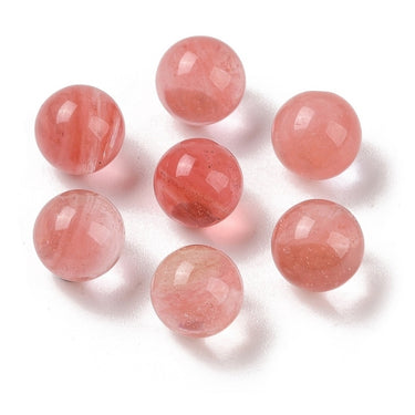 udskiftelig cherry quartz perle