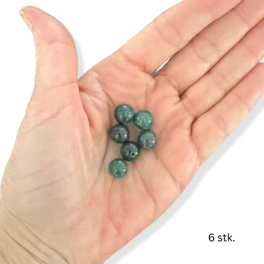 10 mm grønne agat stenperler