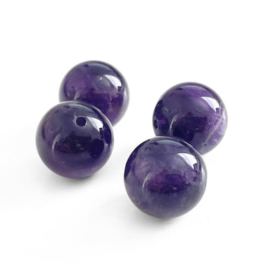 runde ametystperler 12 mm