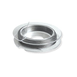 Smykkewire 0,38 mm – 10 meter metalgrå tigerhaletråd