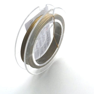 Smykketråd i guld look – 0,38 mm stærk wire til perlesmykker