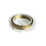 Guldfarvet smykkewire 0,38 mm – 10 meter tigerhaletråd