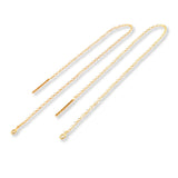 Kæde øreringe, Forgyldt sølv