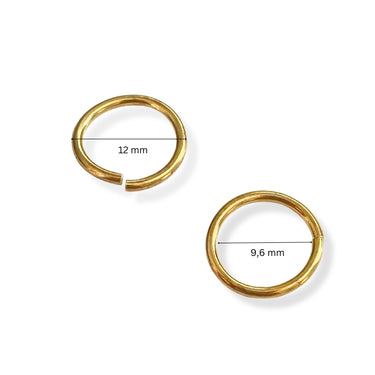 åbne ringe 12 mm smykkedele