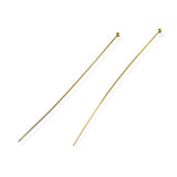 ALT-tekst 1: Perlestave i forgyldt sølv med kugle til smykkefremstilling