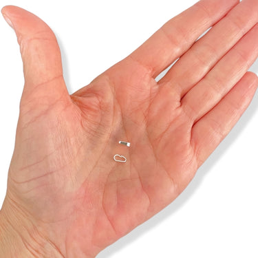 Klipshæmper 6,7 mm i sterling sølv – nem montering af vedhæng
