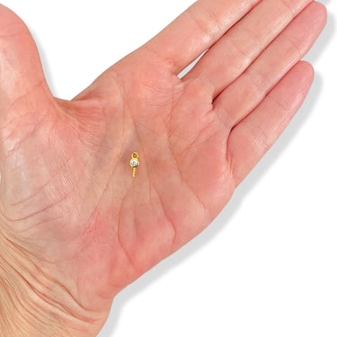 Stiftøsken med rhinsten, Forgyldt sterling sølv