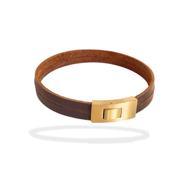 Kliklås til læderarmbånd og gummisnor

