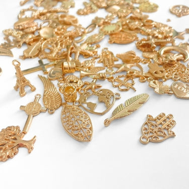 100 stk. Mix vedhæng/Charms