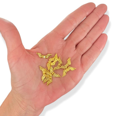 guld charms dobbelte vinger