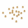 små glatte guld perler med hul 1 mm
