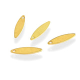 forgyldte ovale blade