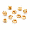 Forgyldte flade mellemperler 8 x 2 mm – 10 stk