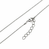 nikkelfri kuglekæde med forlængerkæde
