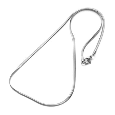 nikkelfri snake chain halskæde 1,2 mm stål