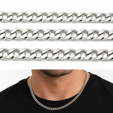 Panzerkæde 5 mm bred.  Rustri stål.