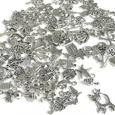 forskellige metal vedhæng antik sølv