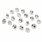 Facet slebne mellemperler i forsølvet metal 2,7 mm