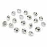 Facet slebne mellemperler i forsølvet metal 2,7 mm
