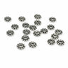 Forsølvede blomster mellemperler 6,5 mm