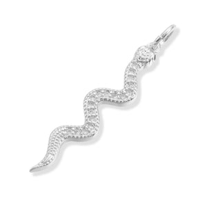 Slange vedhæng med Cubic Zirconia