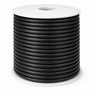 5 mm Sort rund lædersnøre – 25 meter rulle