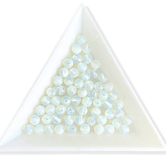 15 stk. 4 mm Opal quartz perler