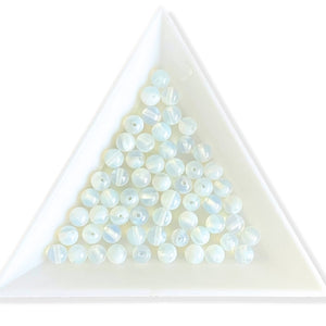 15 stk. 4 mm Opal quartz perler