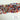 4 x 3 mm Glasperler, Mix farver, facet  1/1 streng
