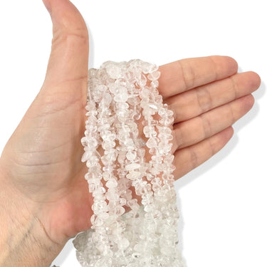 Bjergkrystal, splitter/ chips - Hel streng