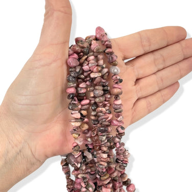 Rhodonit, splitter/ chips 1/1 streng