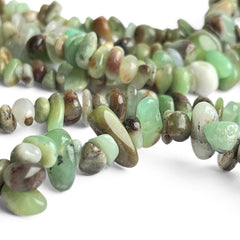 Chrysoprase, splitter/ chips - Hel streng
