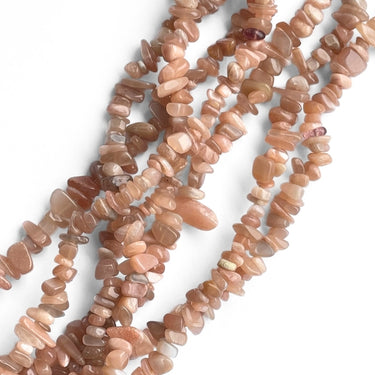 Peach moonstone, splitter/ chips 1/1 streng