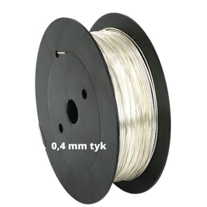 925 Sterling sølvtråd 0,4 mm, Blød